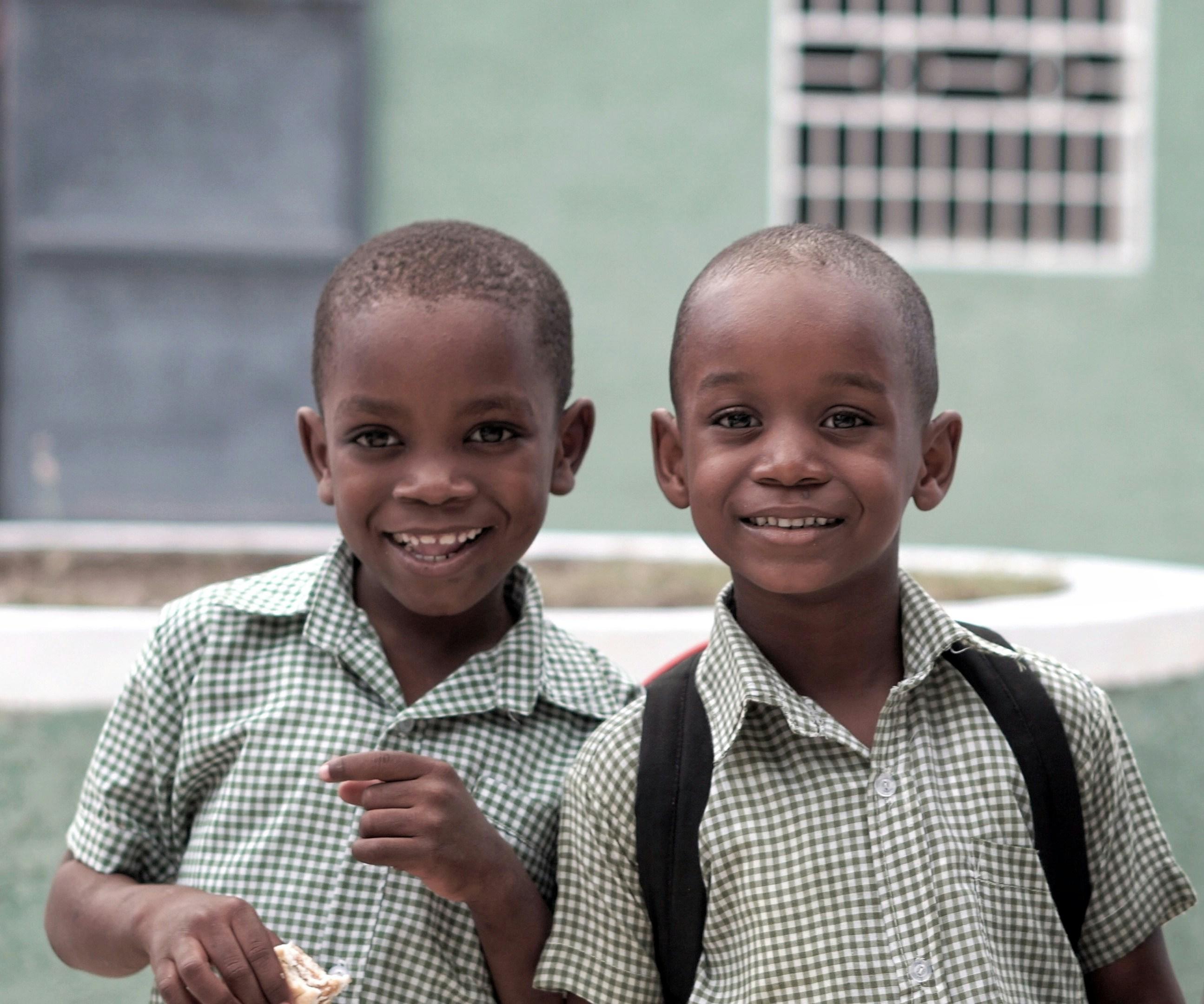 Students smiling